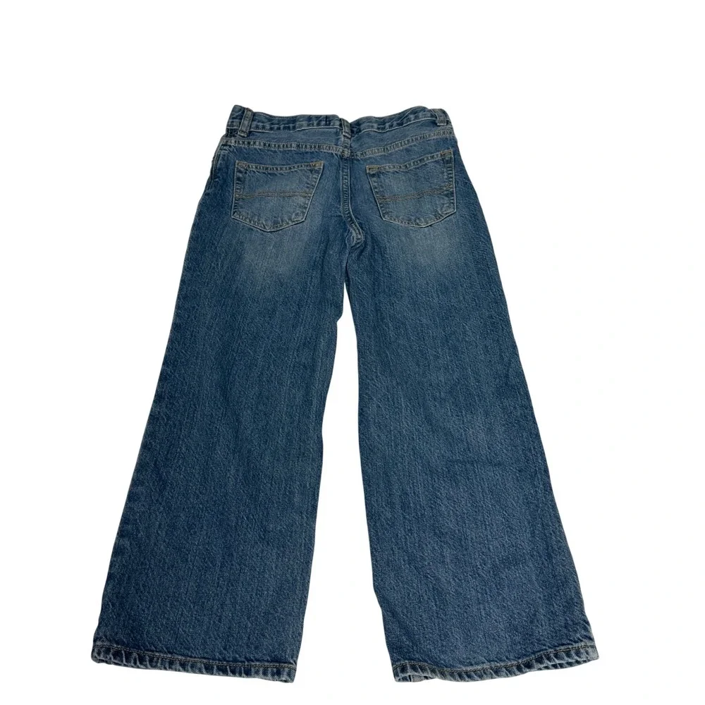 OshKosh Bgosh Kids Classic Straight Blue Jeans Medium Wash‎ Denim Boys 7 Husky